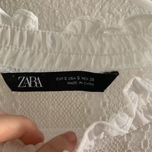 Zara Lace Sheer Top